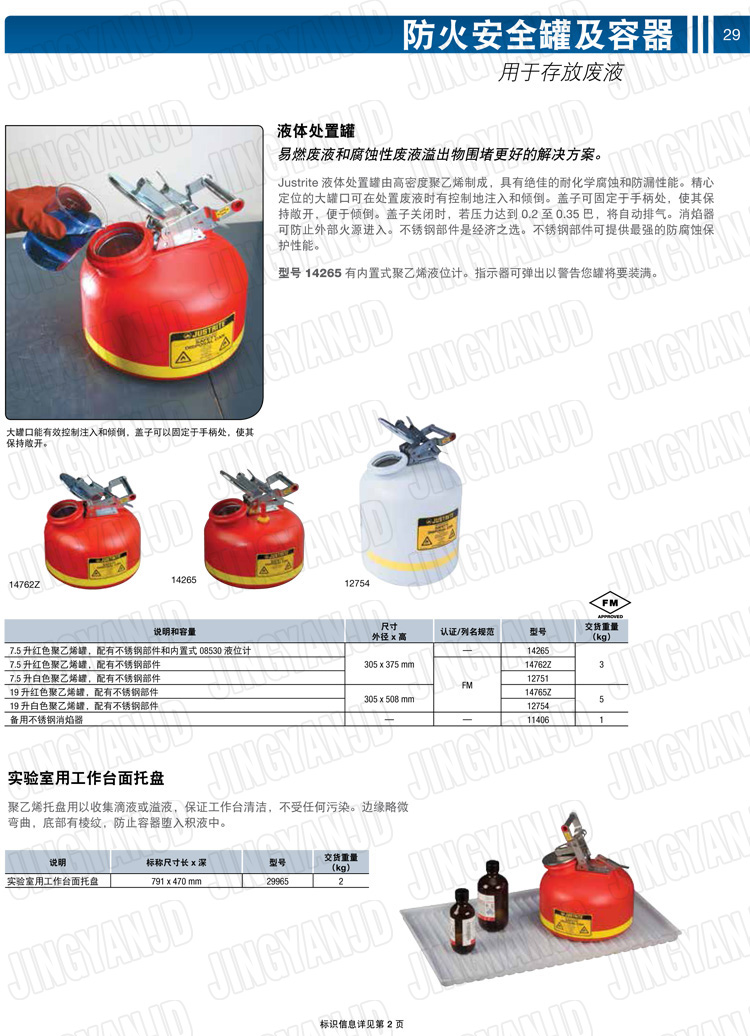 JUSTRITE，美國杰斯瑞特，justriteI型安全罐,柴油汽油存放罐，酒精松香水安全存儲罐，防火安全罐，防爆安全罐