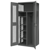 雙開(kāi)門層板式重型清潔置物柜,EMDC-2602-HDL-BLP-95